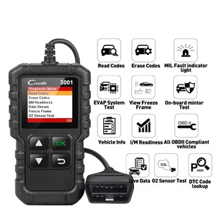 【พร้อมส่ง】OBD2 Code Reader Scanner รหัสอ่านสแกนเนอร์ Creader 3001 OBDII / EOBD รถยนต์เครื่องมือวิเคราะห์ใน CR3001