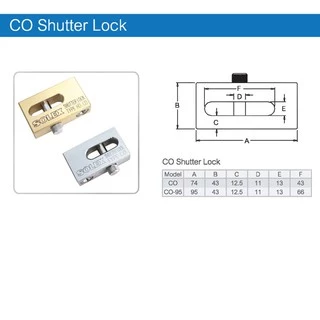 SOLEXกุญแจคล้องประตูม้วนรุ่นCO(Shutter Lock)