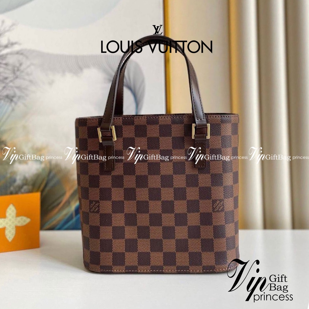 หนังแท้ LOUIS VUITTON Damier Canvas Vavin PM Bag / LV VAVIN 21 cm พร้อมส่งที่ไทย ภาพสินค้าถ่ายจากงาน