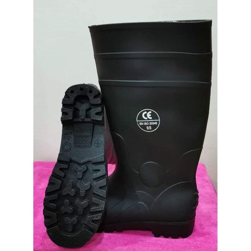 รองเท้าบูทหัวเหล็กพื้นเหล็ก มีซับใน (มีสินค้าพร้อมส่ง) ใส่ได้ทั้งผู้ชายและผู้หญิง (38-47)