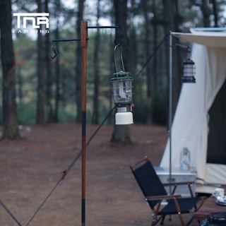 เสาตะเกียง ไม้วอลนัทแท้ TNR Camping สีเข้ม สูง2 เมตร สามารถถอดเป็นแบบสั้นได้ พร้อมสมอปักดิน แข็งแรง คงทน พร้อมส่ง🎉🎉