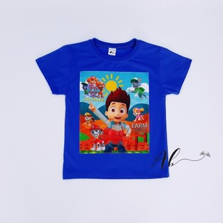 เสื้อยืด ลาย Angel Baby Paw Patrol สีฟ้า