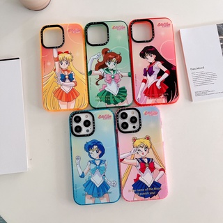 【Sailor Moon】casetify เคสโทรศัพท์มือถือ TPU นิ่ม แบบใส กันกระแทก ลายเซเลอร์มูน แฟชั่น สําหรับ iPhone 13 Pro Max 14 Pro 12 Pro Max 11 XR X XS Max 7 8 Plus 12