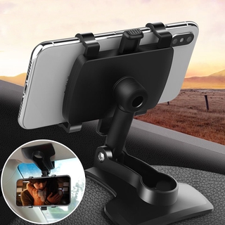 Universal Car Mobile Holder/360 Degree Dashboard Rear View Mirror Sunshade Deflector Phone Holder/Car Phone Holder for All Smartphone