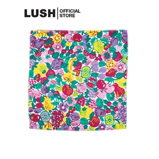 LUSH ผ้าน็อตแรป ผ้าห่อของขวัญ ผ้าอเนกประสงค์ CHERRIES KNOT WRAP 47x47cm