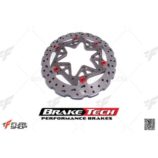 จานเบรคหลัง BRAKETECH STAINLESS FOR KAWASAKI ZX6R 2019