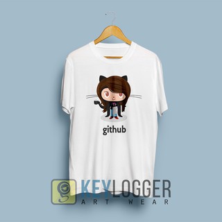 เสื้อยืด พิมพ์ลายโปรแกรมเมอร์ Github 03 IT 42