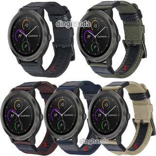 สายนาฬิกาข้อมือไนล่อนสําหรับ Garmin Vivoactive 3สมาร์ทวอช