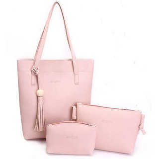 Set กระเป๋า Carry bag* 3 ใบ (light pink)