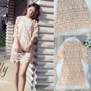 🎉Normal Ally Present Classy lace summer dress🎉
(เดรสลูกไม้ ,