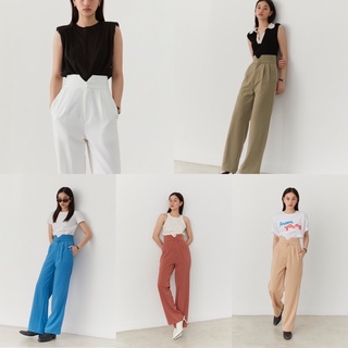 STUDIO UNKNOWN - Troi pant กางเกงขายาว ดีเทลเอว