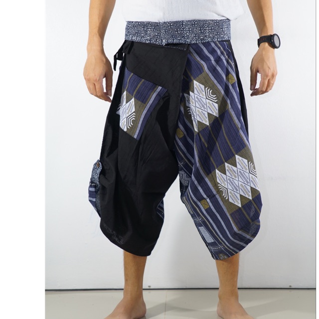 Samurai Pantsกางเกงซามูไรเอวมัดลายนากา
