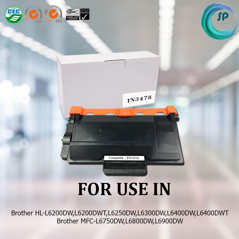 "พร้อมส่ง"ตลับหมึกเทียบเท่า TN-3478 สำหรับ Brother HL-L6200DW,L6200DWT,L6250DW,L6300DW,L6400DW,L6400
