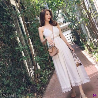 Jumpsuit จั้มสูทสายเดี่ยวขายาว (โค้ดช้อปฟรี 130 บาท)