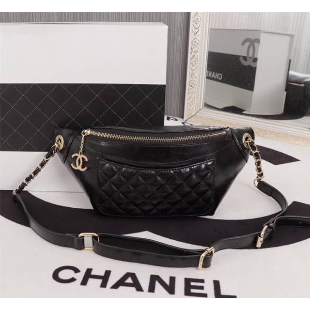 Chanel Belt Bag  Size 8” Hiend ( Have Box 1 Set )