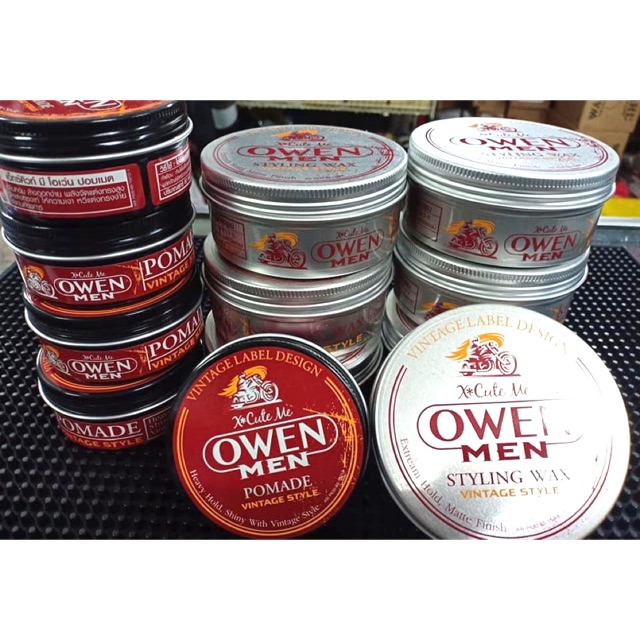 X'CUTE ME OWEN MEN POMADE จัดแต่งทรงผม สไตล์วินเทจ