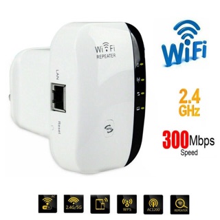 Wifi Repeater ตัวกระจายอินเตอร์เน็ต300M Wireless-N Wifi Repeaters 2.4G AP Router Signal Booster Extender