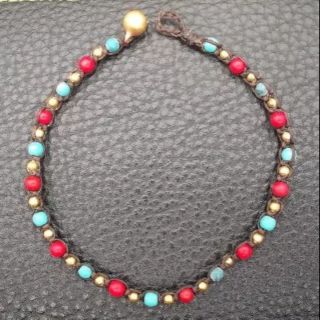 สร้อยข้อเท้า กำไลข้อเท้า Ank039 แฮนด์เมด | Anklet Handmade jewelry by Nannapatt from Thailand |Shipping worldwide