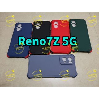 ✨พร้​อมส่งใน🇹🇭✨เคสTPUนิ่มสีพื้นปุ่มสีFor Oppo Reno 7 Pro 5G / Reno 8Z 5G / Reno 7Z 5G / Reno7Z / Reno7 5G / Reno7 Reno8Z