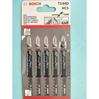 BOSCH ใบเลื่อยจิ๊กซอ (5ใบ/1PACK) T144D