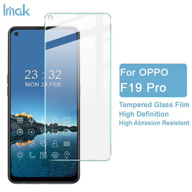 Imak Oppo F19 Pro Plus 5G 9H กระจกนิรภัยป้องกันการระเบิด Oppo Reno 5F 5Z Reno5 F Z ฟิล์มกันรอยหน้าจอ