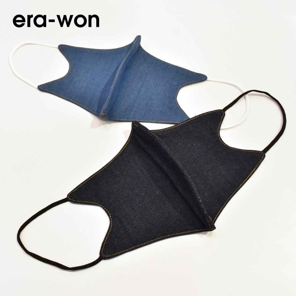 era-won ผ้าปิดปาก Denim Anti-bacterial Mask สี Light Jeans/Dark Jeans