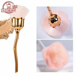 Brush Makeup Powder Blush Brush Golden Pink Rose