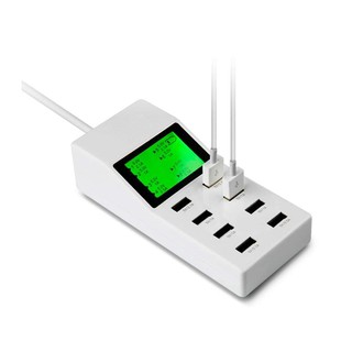 Yunda CDA6 8 port charging station 5V/9.2A หัวชาร์จเเบบ 8 ช่อง USB พร้อมจอ LCD