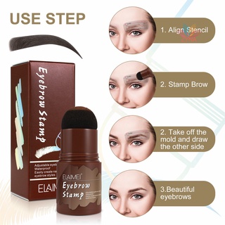 Beauty Fashions Perfect Brows Stencil &amp; Stamp Kit พร้อมแปรง 2 ชิ้น ติดทนนาน กันน้ํา สําหรับผู้หญิง