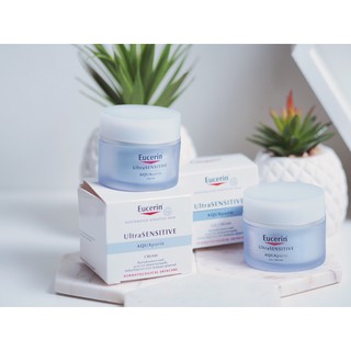 EUCERIN ULTRASENSITIVE AQUAPORIN GEL CREAM 50ML.ยูเซอรินเสริมสร้างเกราความชุ่มชื้น และกักเก็บน้ำในผิว ได้มากกว่า 5 เท่า