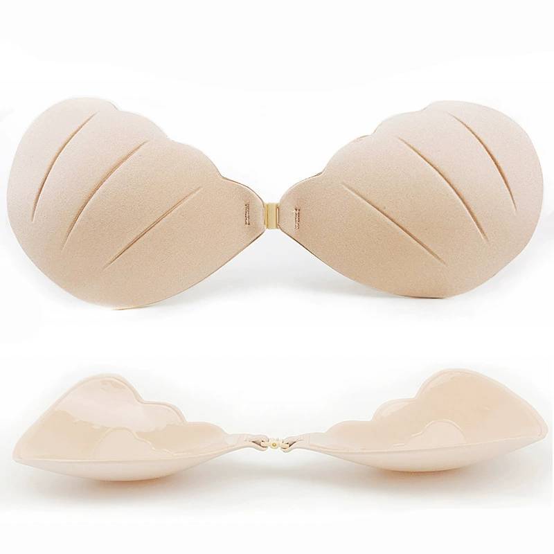 BraMin บราปีกนก ลายหอยเชลล์ รหัส-C008 บราดูม กาวเหนียว เเน่น ปีกนก ดันทรง กันน้ำ กันเหงื่อ แปะจุกนม - รูปที่ 5