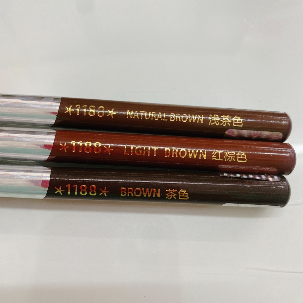 1แท่ง คิ้วเชือก ดินสอเขียนคิ้วแบบเชือกดึง 1188 ของแท้ Eyebrow Pencil มี 3เบอร์ให้เลือก ดินสอเขียนคิ้ว