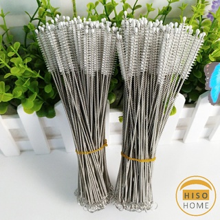 แปรงล้างหลอดดูด จุกนม ขนไนล่อน ไม่ทำให้เป็นรอย  Stainless steel soft straw straw brush