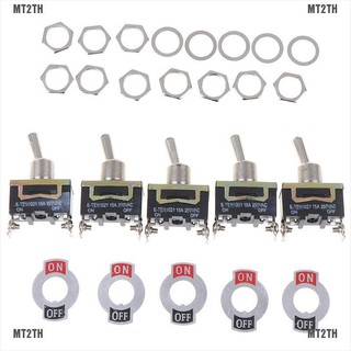 สวิทช์เปิด / ปิด 15 a 250 v spst 2 pin อุปกรณ์เสริมสําหรับรถยนต์ 5