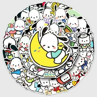 50 ชิ้นตลก Pochacco the rock สติกเกอร์กันน้ํา DIY สําหรับโทรศัพท์แล็ปท็อปรถสติกเกอร์ Creative Home Decal