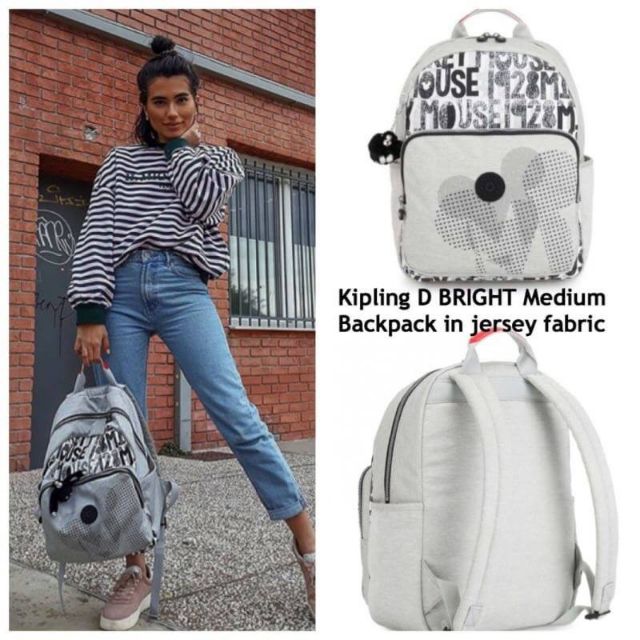 KIPLING D BRIGHT Medium Backpack in jersey fabric
