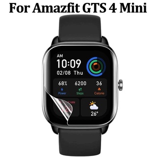 ฟิล์มกันรอยหน้าจอ แบบนิ่ม สําหรับ Huami Amazfit GTS 4 Mini