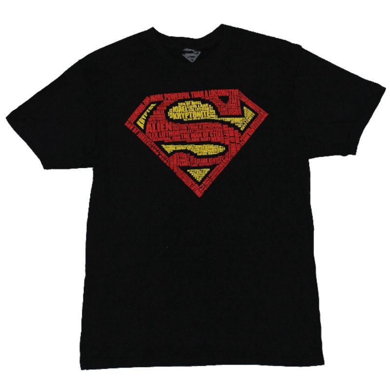 เสื้อยืดโลโก้คํา SUPERMAN
