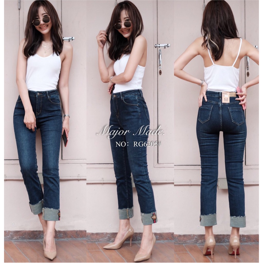 Ruige Jeans กางเกงยีนส์เอวสูง•No.Rg6205•