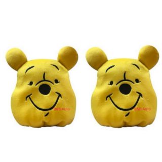 ที่หุ้มหัวเบาะรถยนต์ลิขสิทธิ์แท้ #Winnie The Pooh (2ชิ้น)