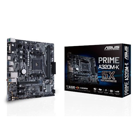 ASUS PRIME A320M K DDR4 AM4 เมนบอร์ด คุณภาพดี