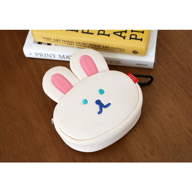 • พร้อมส่ง • โดนัท โดนัท 🐻 🐰 กระเป๋าใบเล็ก บิ๊กคอมเเพ็ค 🐰 DONATDONAT Big Compact Pouch