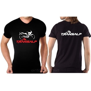 T-shirt  2020 ใหม่ เสื้อยืดลําลอง แขนสั้น พิมพ์ลายรถจักรยานยนต์ TRANSALP สําหรับผู้ชายS-5XL