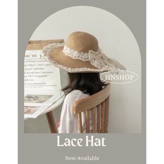 หมวกปีกกว้าง ♡︎ Lace Hat ลูกไม้วินเทจ พร้อมส่ง