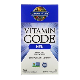 • พร้อมส่ง • Vitamin Code, Men / 240 Vegetarian Capsules