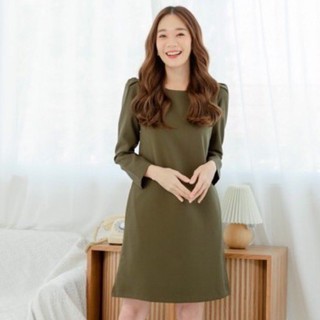 Kathy Dress มินิเดรสสีพื้นลุคคลาสสิค ดีเทลไหล่สวยๆ