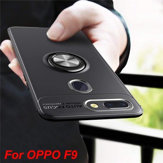 สําหรับ OPPO F9 TPU เคสปกคลุม 360 องศา หมุนได้ หัวเข็มขัดแม่เหล็ก