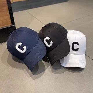 150 หมวกแก๊ปเบสบอลปักลายตัวอักษร C แบบ Lisa ใส่ เหมาะสำหรับผู้ชายและผู้หญิง พร้อมส่งไทยใส่กล้อง