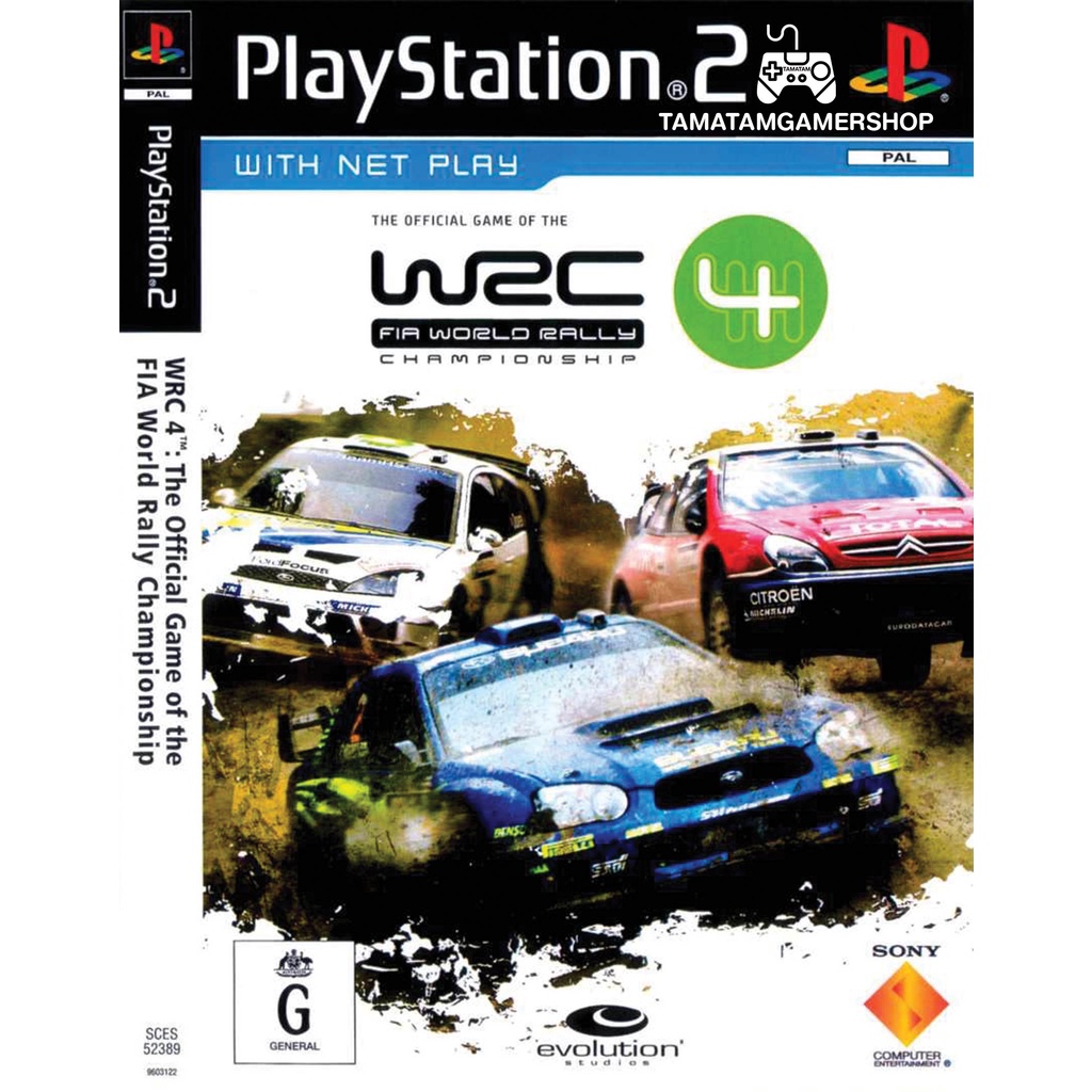 WRC 4: FIA World Rally Championship PS2 แผ่นเกมส์ps2 เกมเพล2 แนวรถแข่ง wrc ps2