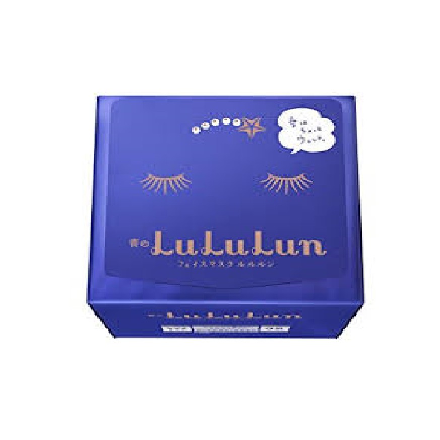 Japan Lululun Daily Facial Mask Moisture แพ็คละ 32 แผ่น - สีฟ้า